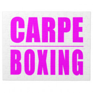 Funny Girl Boxers Quotes : Carpe Boxing Jigsaw Puzzle