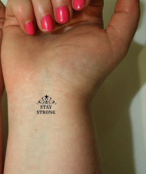 Tiny Quote Tattoo via