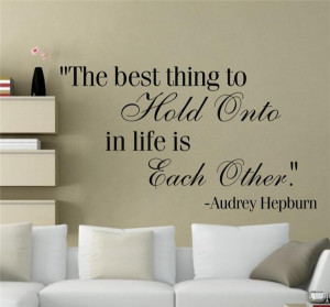 Audrey Hepburn Quotes Sentences Removable Wall Decals Vinyl Stickers ...