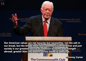 Jimmy Carter Speaks At Commonwealth Club In San Francisco