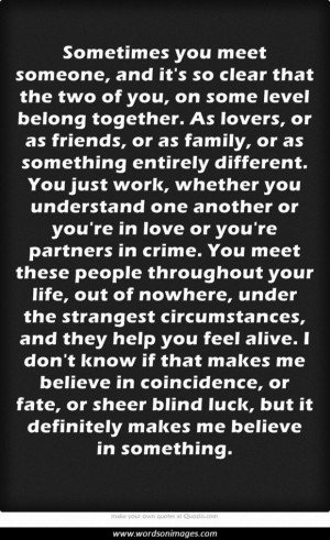 Coincidence quote...