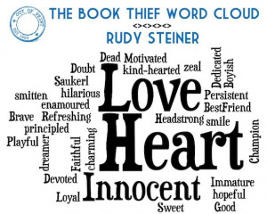 book club out of print clothing the book thief word cloud