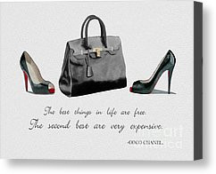 Quote Coco Chanel Canvas Prints - Best things in Life Canvas Print by ...