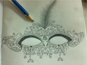 draw, drawing, fashion, girl, inspiration, inspirit, made, mask, new ...