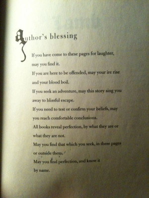 Christopher Moore - Author's Blessing