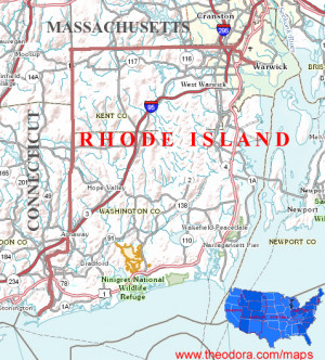 Rhode Island Geographic Map