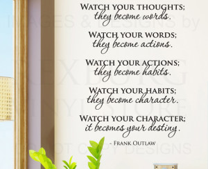 Wall-Decal-Sticker-Quote-Vinyl-Lettering-Watch-Your-Thoughts-Frank ...