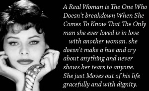 Real Woman Is The One Who Doesn’t breakdown