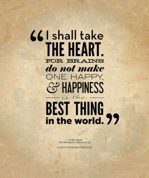 Wizard of Oz Brain Quote