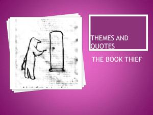 The Book Thief Quotes About Max Themes and quotes the book