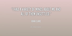 quote John Clare i had a variety of minds about 174445 png