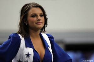 Cowboys cheerleader knocked over by Witten forced off Twitter