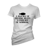 Womens Funny Quote T-Shirts Fishing Beats, Ladies T Shirts-In Various ...