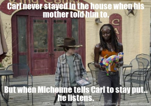 Walking Dead Michonne Carl