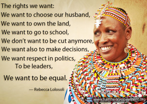 Rebecca Lolosoli Women's quote
