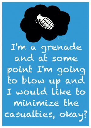 Hazel Grace Quotes Grenade - tfios - hazel grace