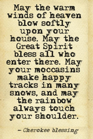 Beautiful blessing for family and friends