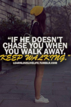 Know when to walk away