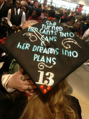 graduation cap quote