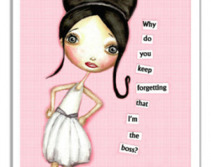 Funny Awesome Boss Quotes Humorous quote print for