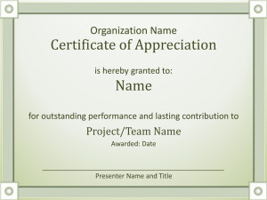 certificate of appreciation templates