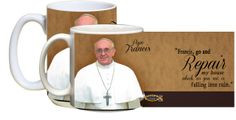Pope Francis Formal with Quote Mug // Features the quote from Jesus to ...