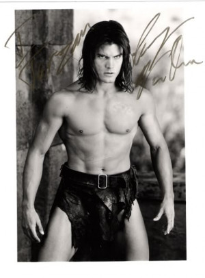 ... the fact that he was signing his pictures for the fans with i tarzan