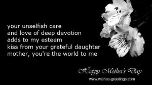 short daughter greetings mothers day