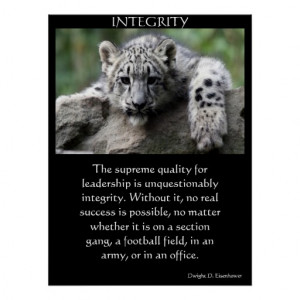 integrity by dwight d eisenhower welcome to the poster and canvas