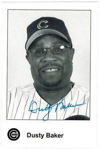 Dusty Baker AUTOGRAPHED Hand Signed 5x7 Photo Picture Chicago Cubs