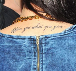 get what you give you get what you give marina luczenko tattoos tattoo ...