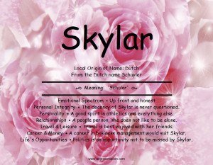 skylar local origin of name dutch from the dutch name schuyler meaning ...