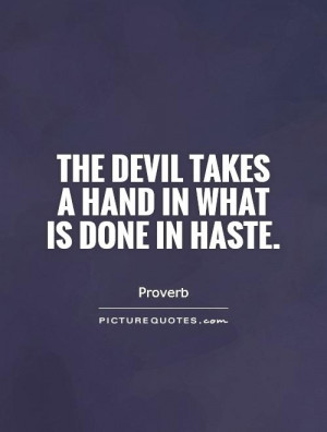 Devil Quotes Proverb Quotes