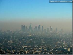 There is so much pollution in the air now that if it were not for our ...