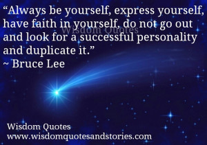 bruce lee quotes be yourself