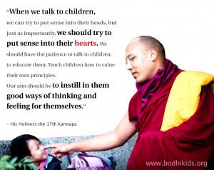 His Holiness the 17th Karmapa: When We Talk to Children