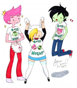 Adventure Time Boys Night Out by AnimeJanice
