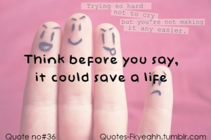 Bully Bullies Save Life Stop Bullying Quotes Quote Picture