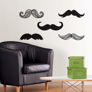 Mustache Wall Decal Dorm Room Decor Idea