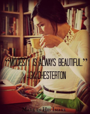 Modesty is Always Beautiful.