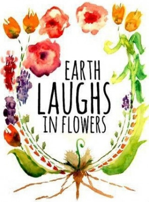 Earth laughs in flowers