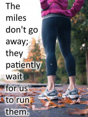 ... 1087: The miles don't go away; they patiently wait for us to run them