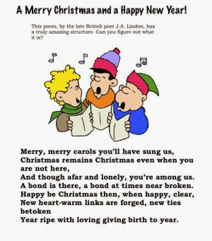 The Christmas Poems As Well As The Rhymth Of The Songs, I'm Sure Your ...