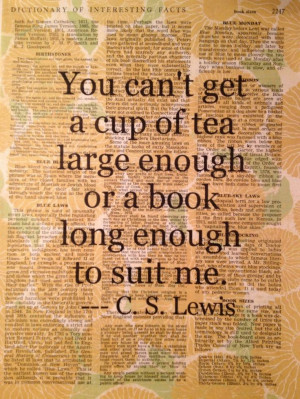 Vintage Dictionary C.S. Lewis Quote Art Print Motto Chic Shabby Life ...