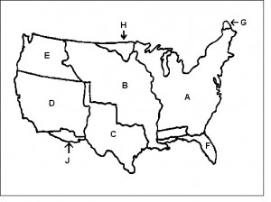 Manifest Destiny Westward Expansion Blank Map