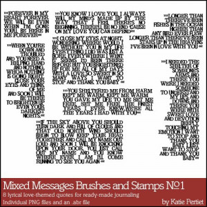 Mixed Messages Brushes and Stamps No. 01