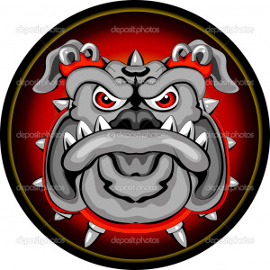 Bulldog Head Logo Mascot Stock picture