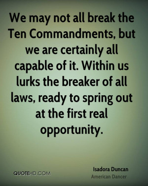 Ten Commandments Quotes
