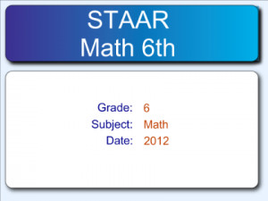 6th Grade Staar Math Chart