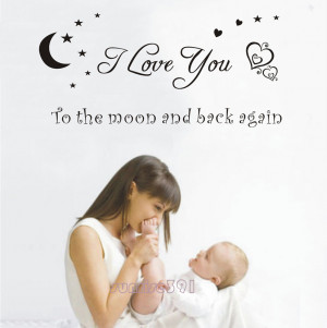 068A-small-black-I-love-you-to-the-moon-Quote-Wall-Stickers-Art-Quotes ...